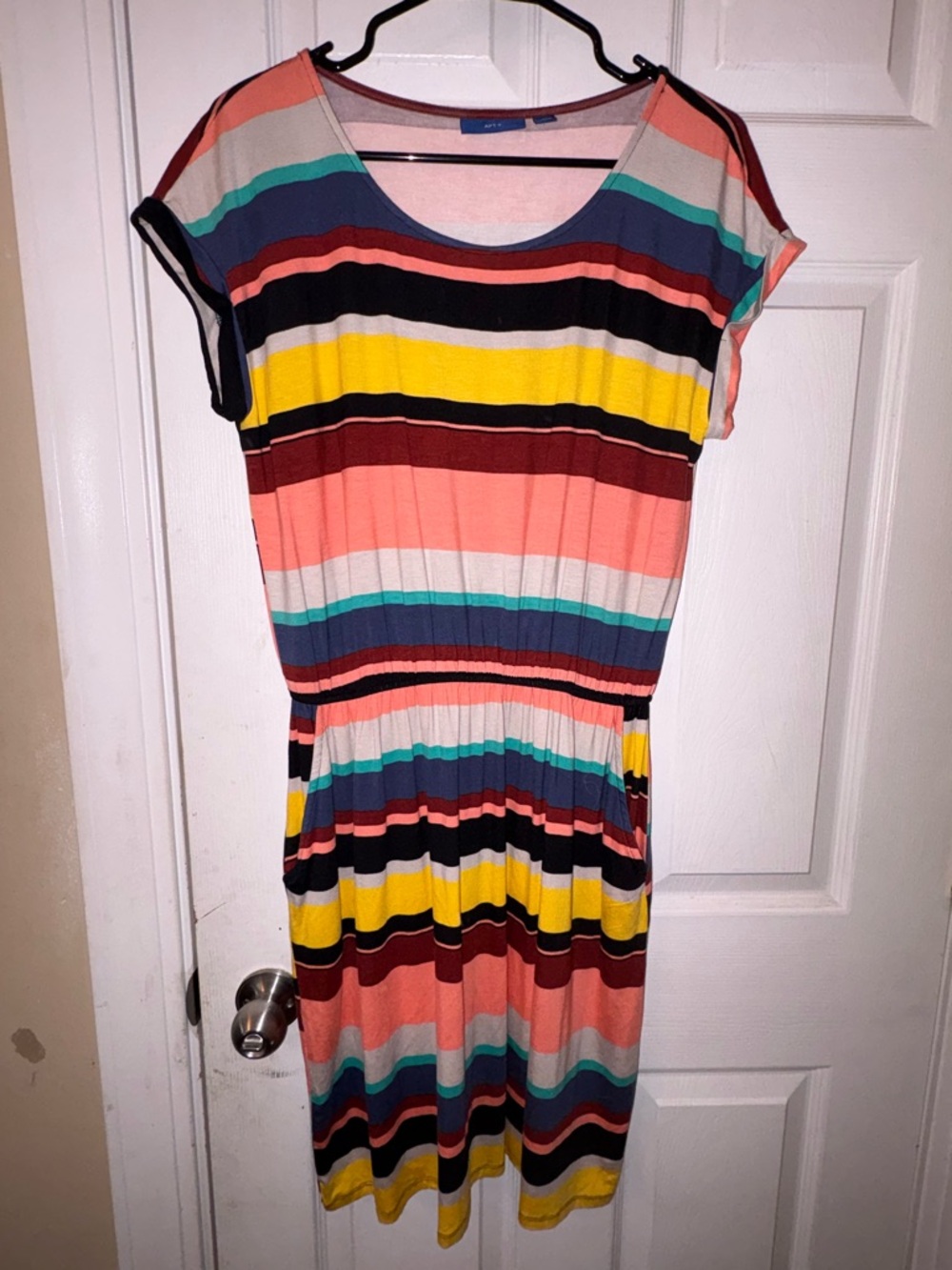 Apt. 9 Multi-Color Striped Midi Dress